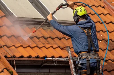 Démoussage et hydrofuge de toiture à Mathons